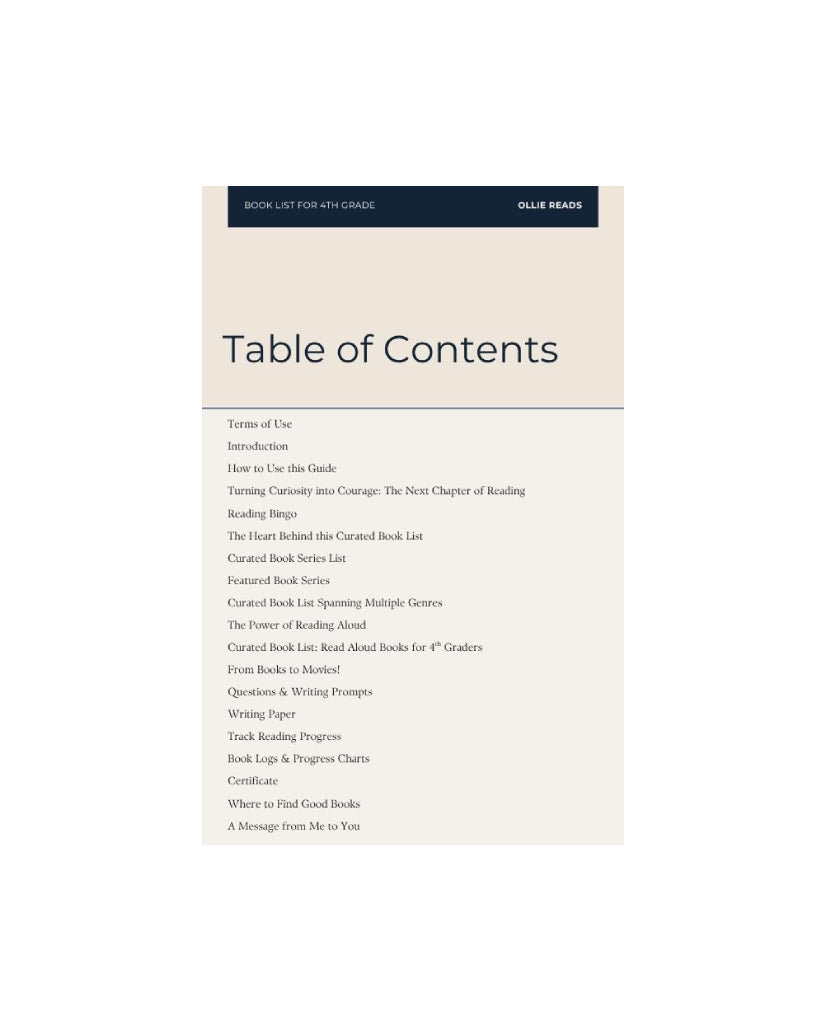 4th Grade Parent Resource Guide