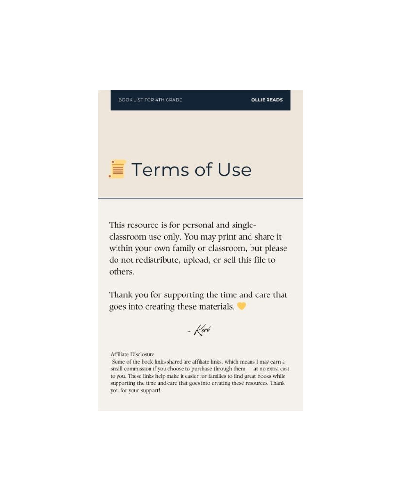 4th Grade Parent Resource Guide